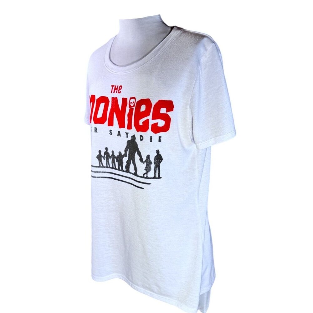 The Goonies Movie Tee Womens White Red Black Graphics - Picture 3 of 7